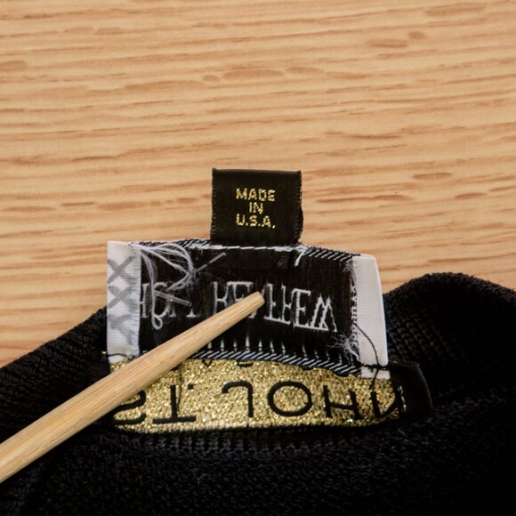 St John Basics Women's Wool Blend Black Knit Vest, Size P, Made in USA - Picture 7 of 9